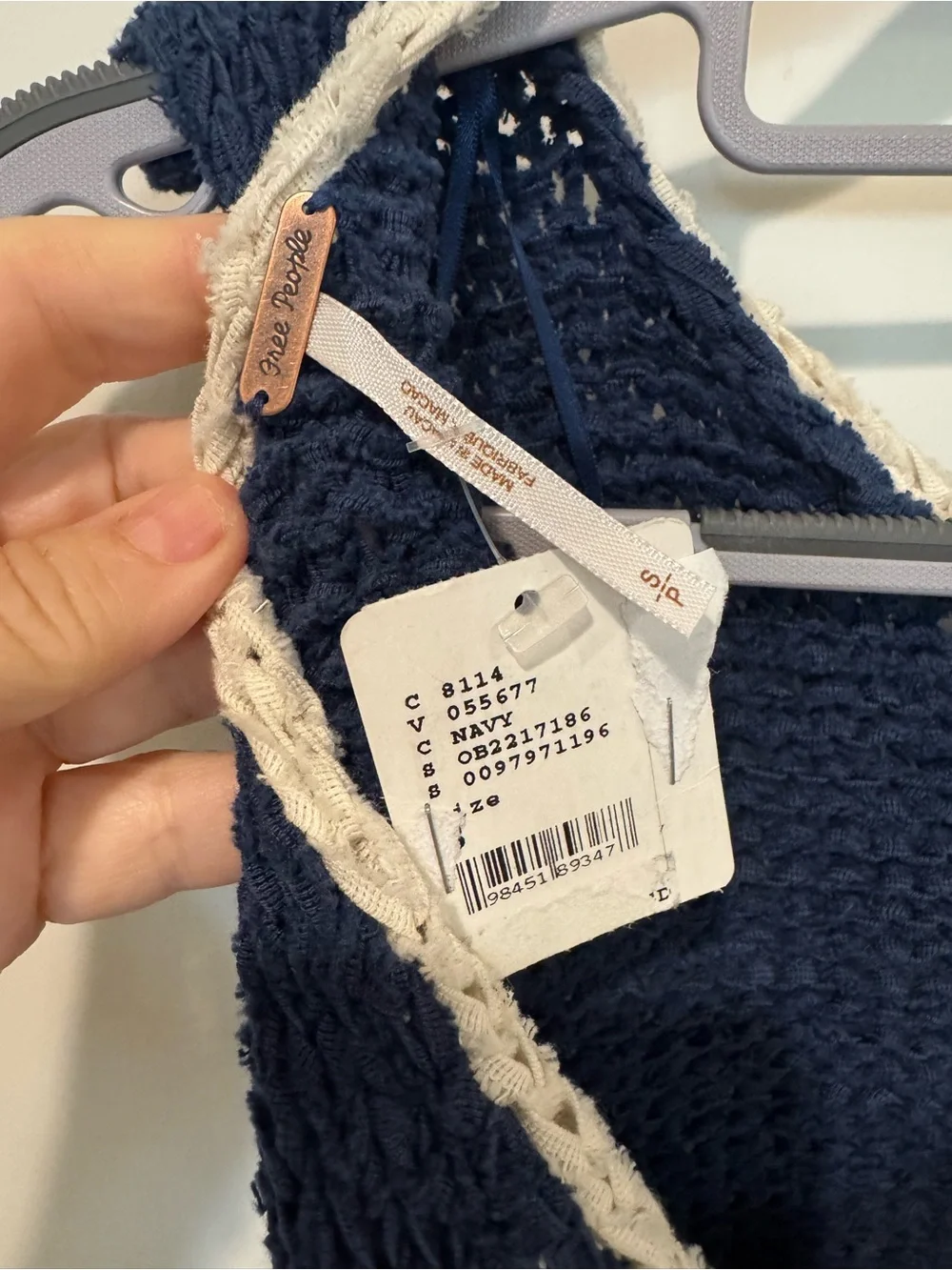Free People crochet top - new with tags